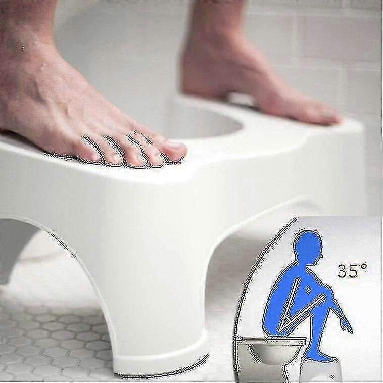 Squatting Toilet Stool 9 Inch Non-slip Bathroom Step Up Stool Relieves Constipation Bloating | Aligns The Colon For Faster Easier Relief--