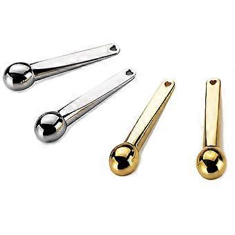 4-Pack Metal Eye Cream Rollers, Silver and Gold for Puffiness Reduction