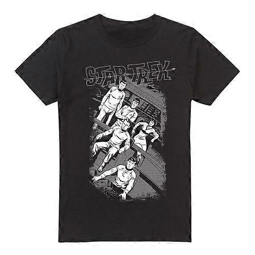 Star Trek Mens Tilted Bridge Retro T-Shirt