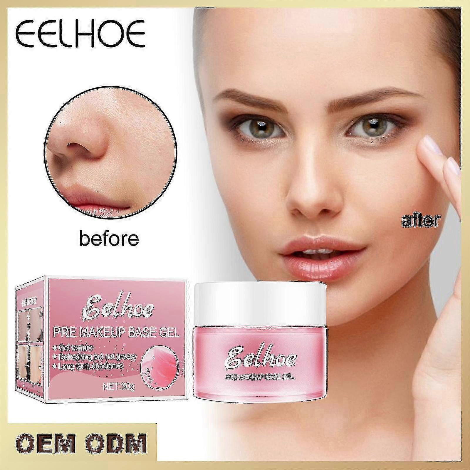 ماكياج قاعدة جل قبل المكياج ترطيب وشد البشرة مانع قاعدة خافي العيوب مرطب مرطب معبأ