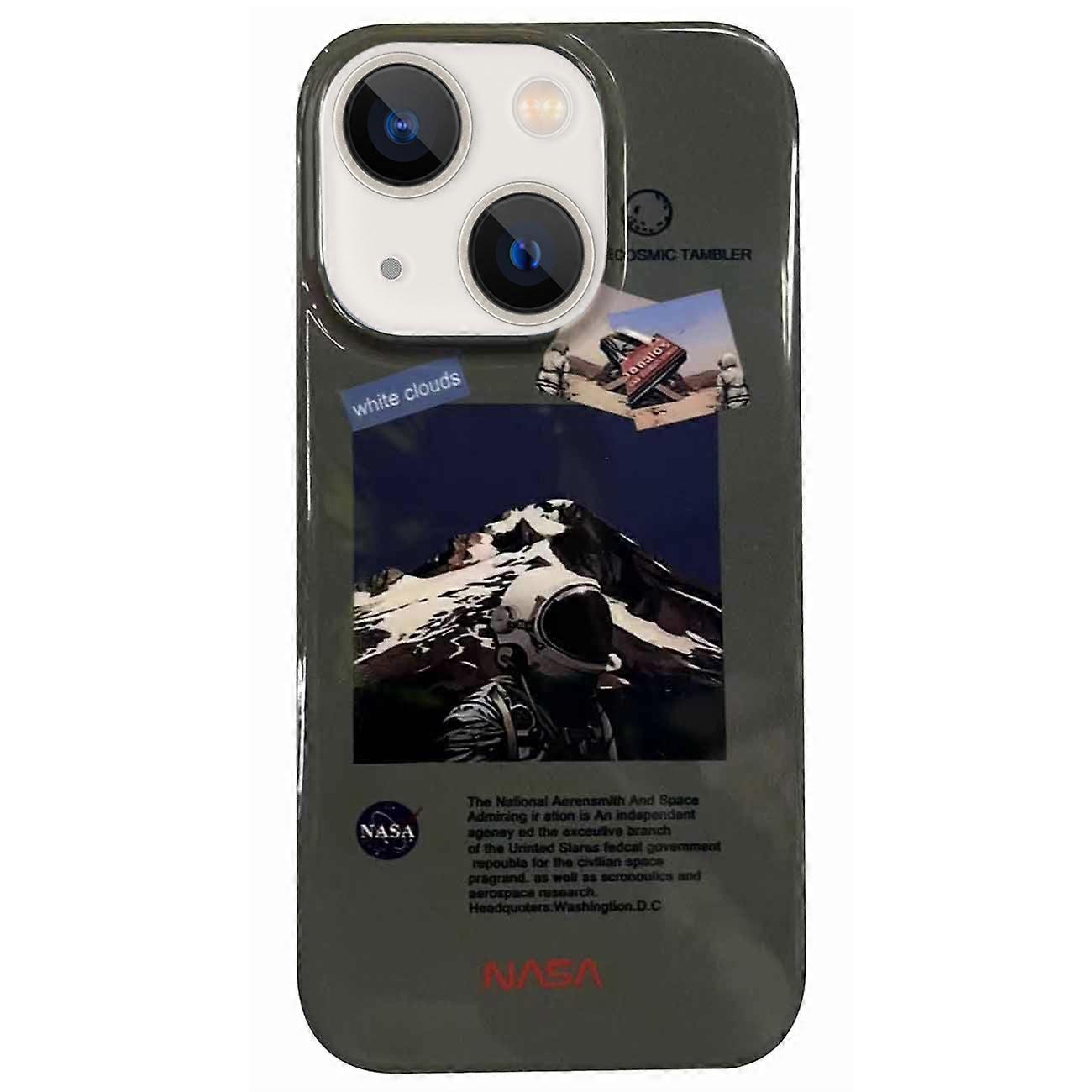 Astronaut Pattern Glossy PC Phone Case
