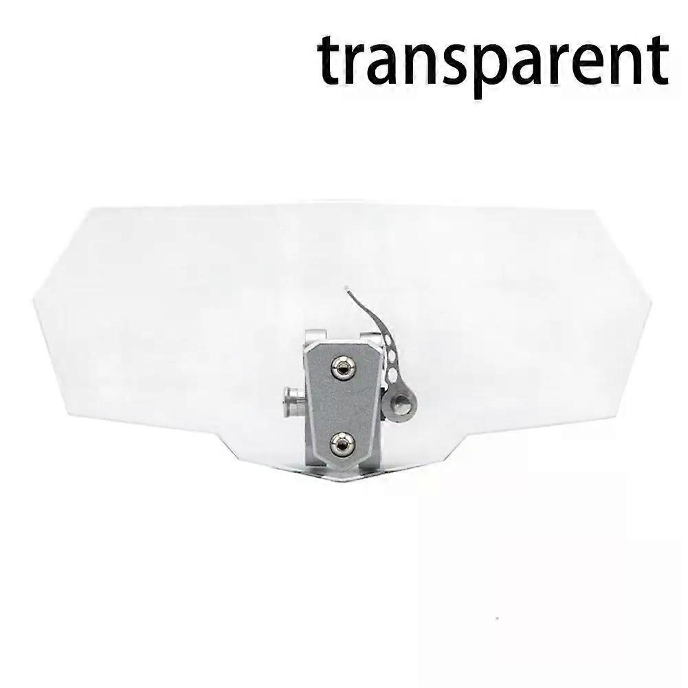 Universal Motorcycle Windshield Airflow Adjustable Spoiler Windscreen Extension Heightened Wind Deflector With Bracket Acrylic MAXP
