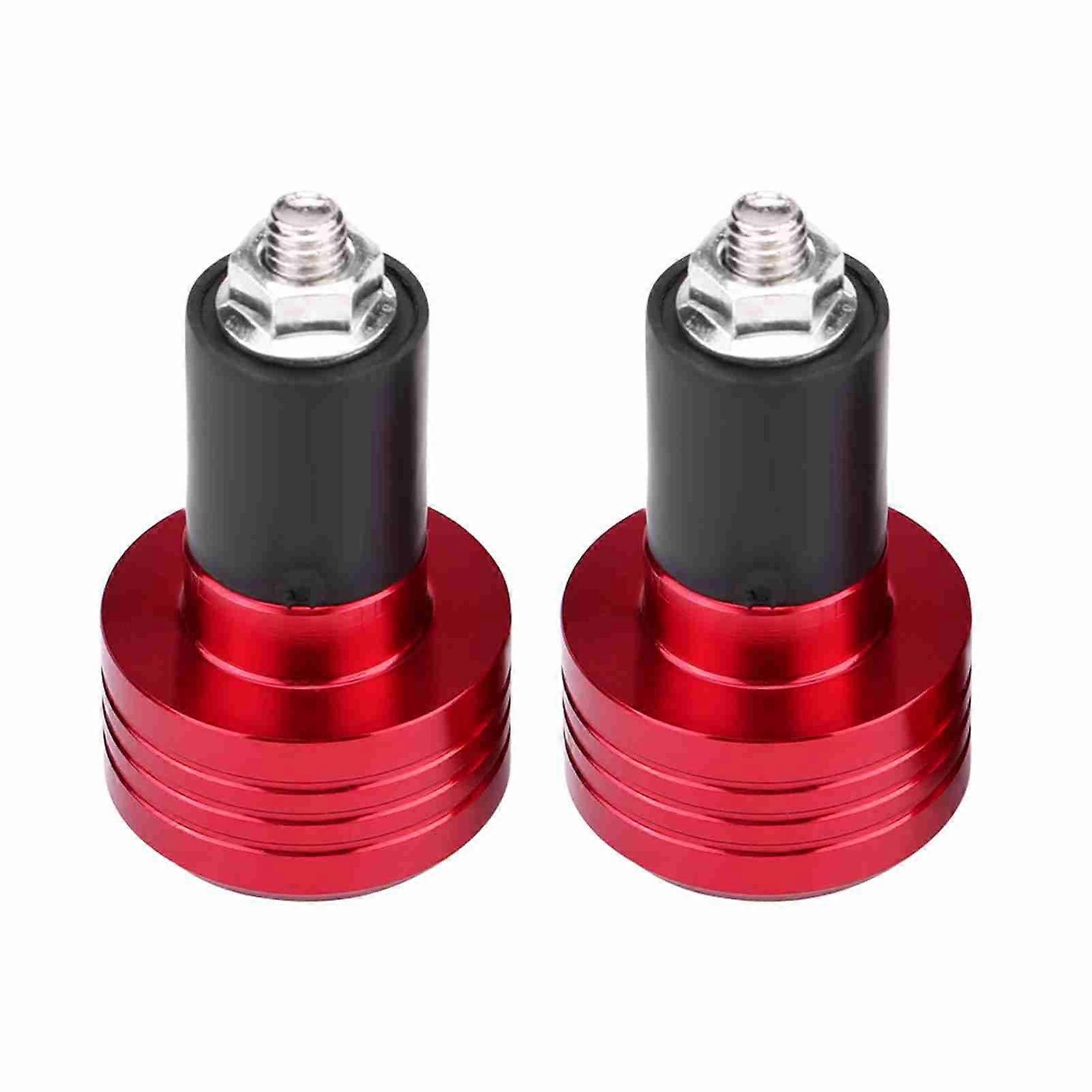 Red Precision: Aluminum Motorcycle Handlebar Ends Weight nce Plug
