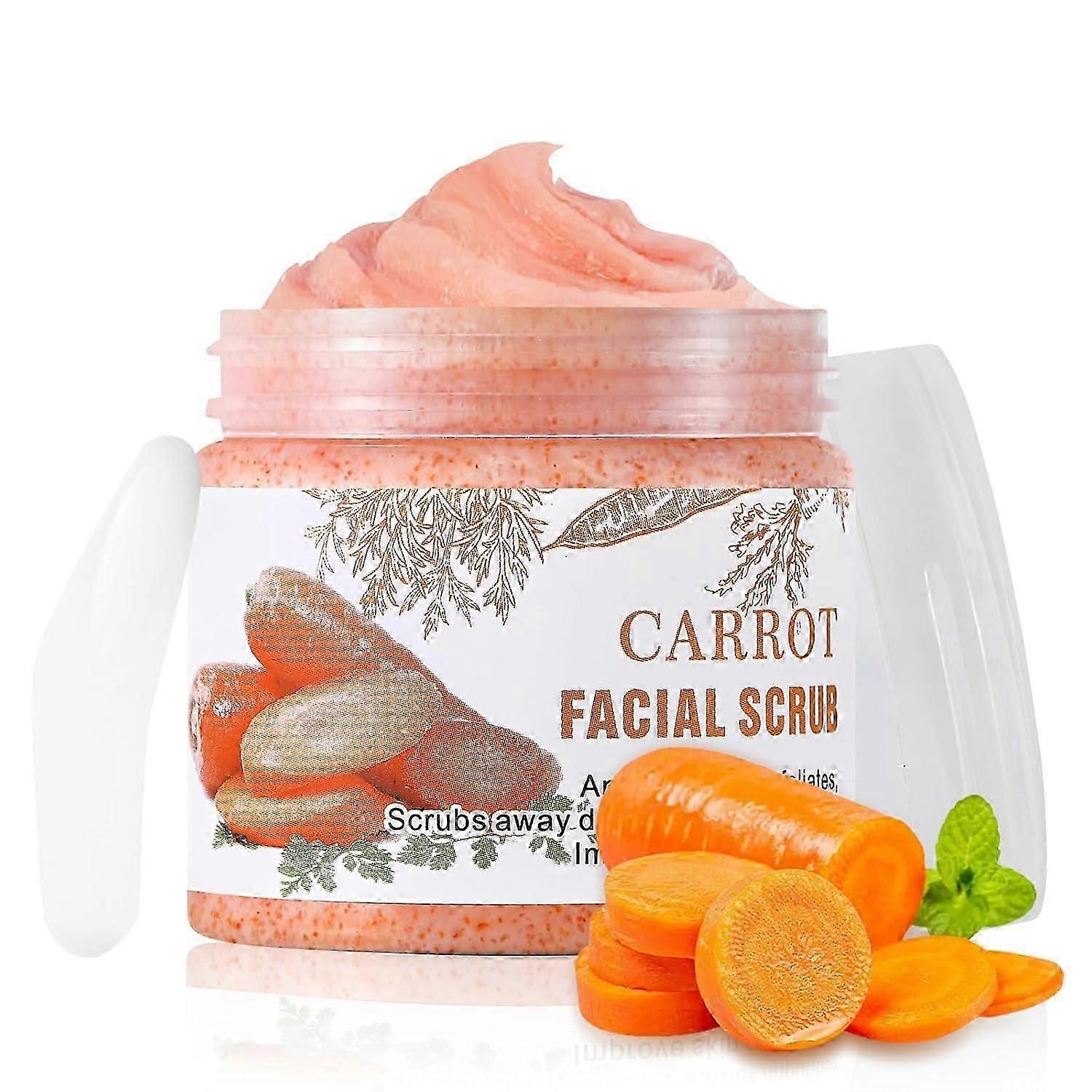 مقشر للوجه بفيتامين سي وجزر ، مقشر لطيف لتقشير الوجه لأوساخ المسام ، غسول الوجه المقشر للبشرة الدهنية ، غسول الوجه للتنظيف العميق Cl