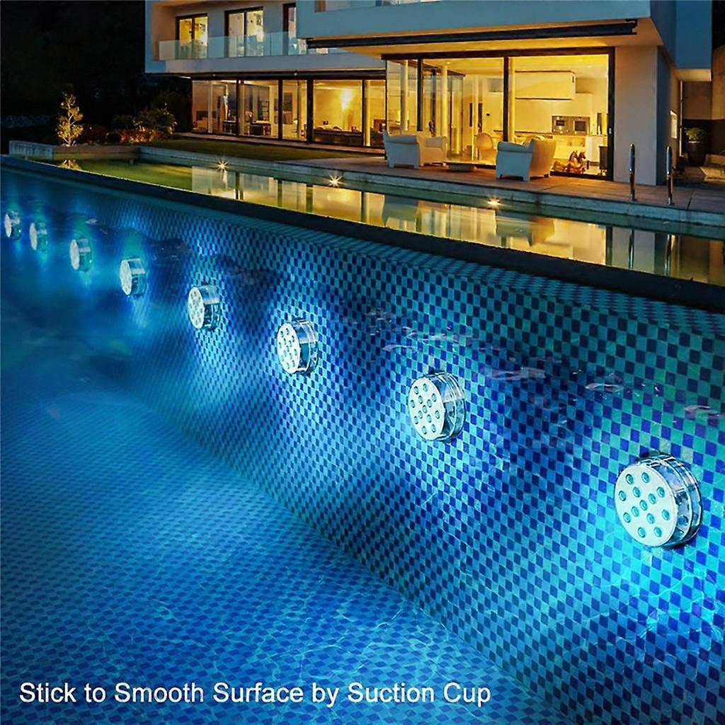 Underwater LED Lights - 13 LED Submersible with Magnets &amp; Suction Cups