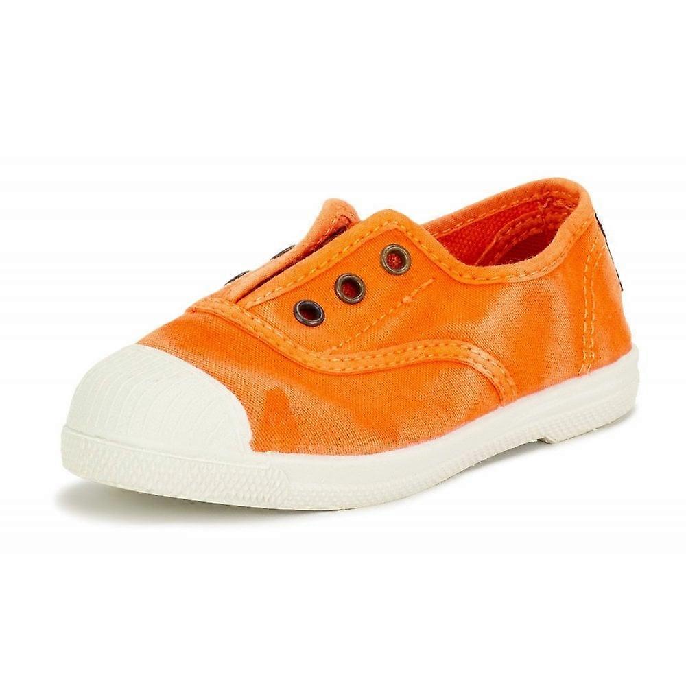 Kids Natural World Canvas Shoe In Orange
