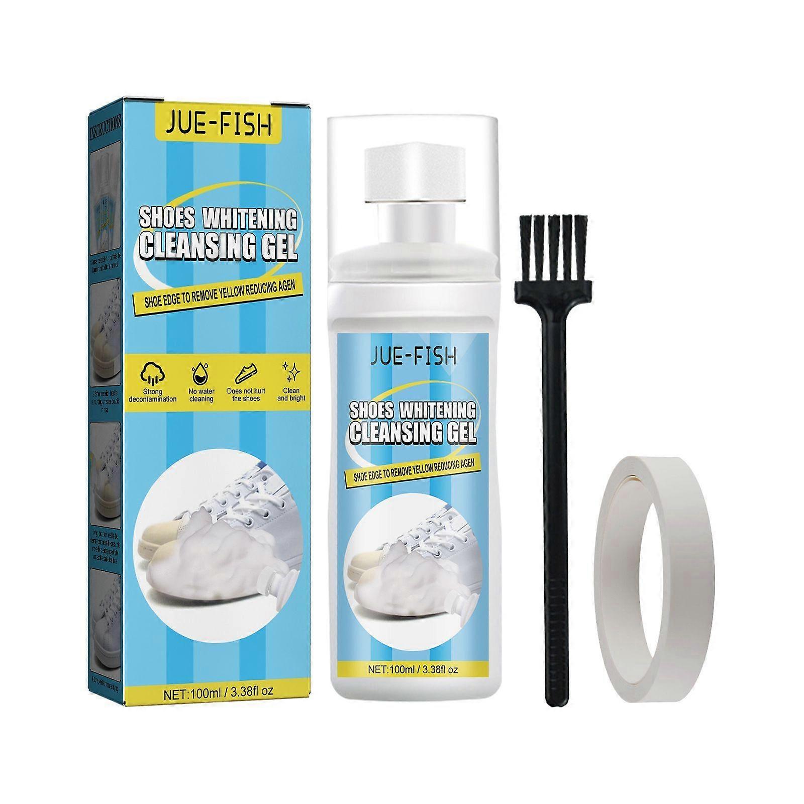منظف الأحذية الأبيض ، منظف إزالة التلوث من حواف الحذاء ، غسيل خال من الماء ، إزالة التلوث ، البقع الصفراء ، الأكسدة والاختزال