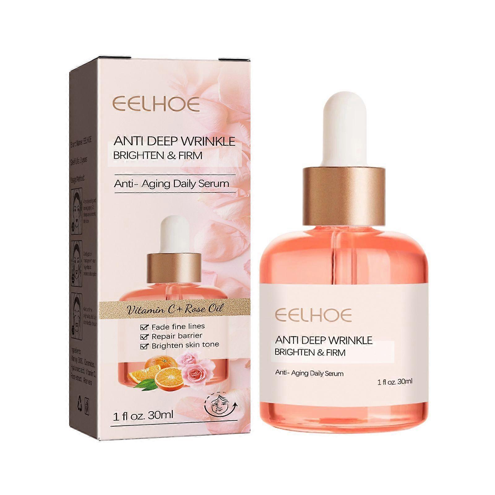 زيت الورد VC المضاد للتجاعيد جوهر شد الوجه مضاد للتجاعيد خطوط القانون القديمة المبكرة رفعت خطوط الرأس ترطيب الترطيب