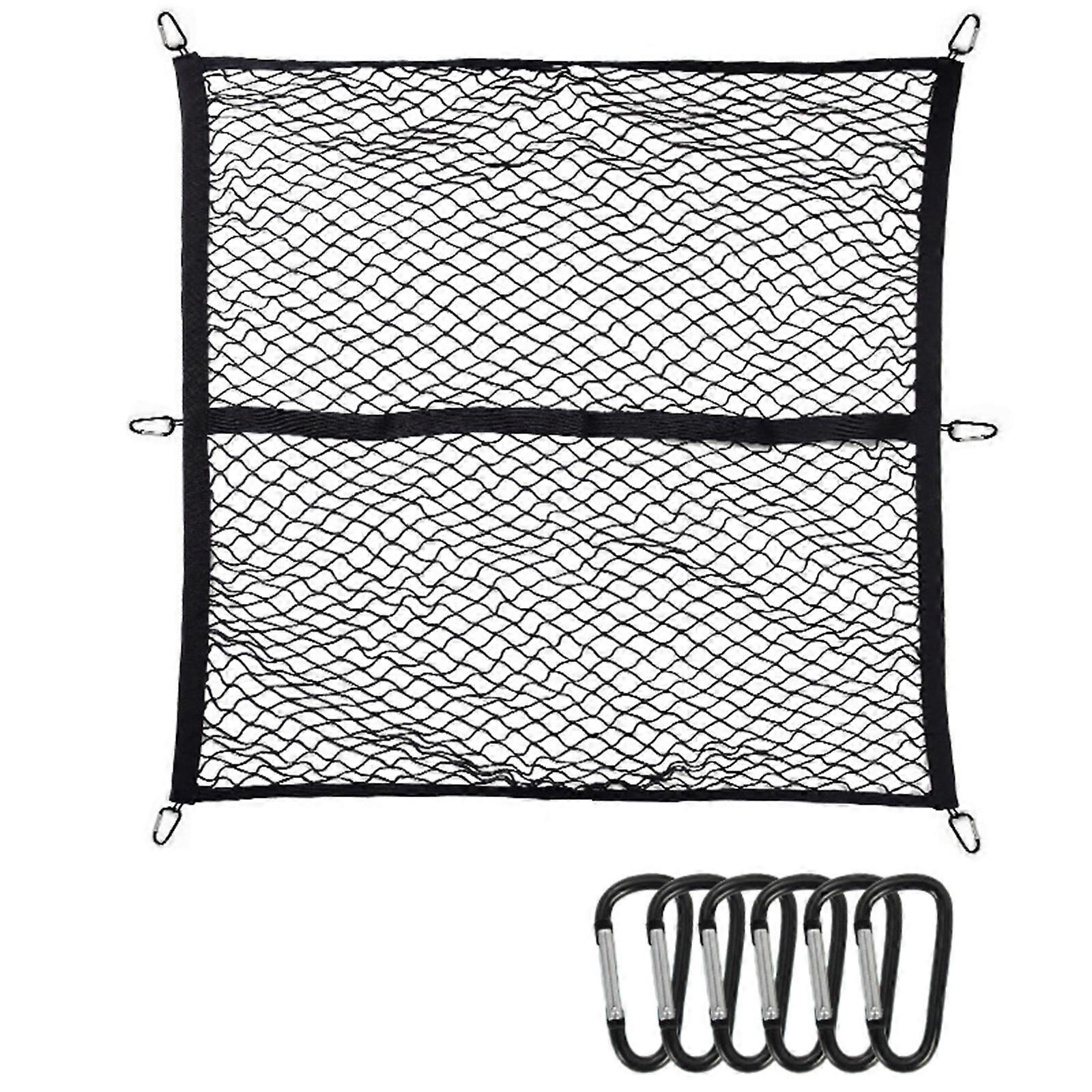 Car Rear Cargo Net, Adjust Elastic Storage Organizers Net,Trunk Cargo Storage Net, Universally for Car, Vehicle