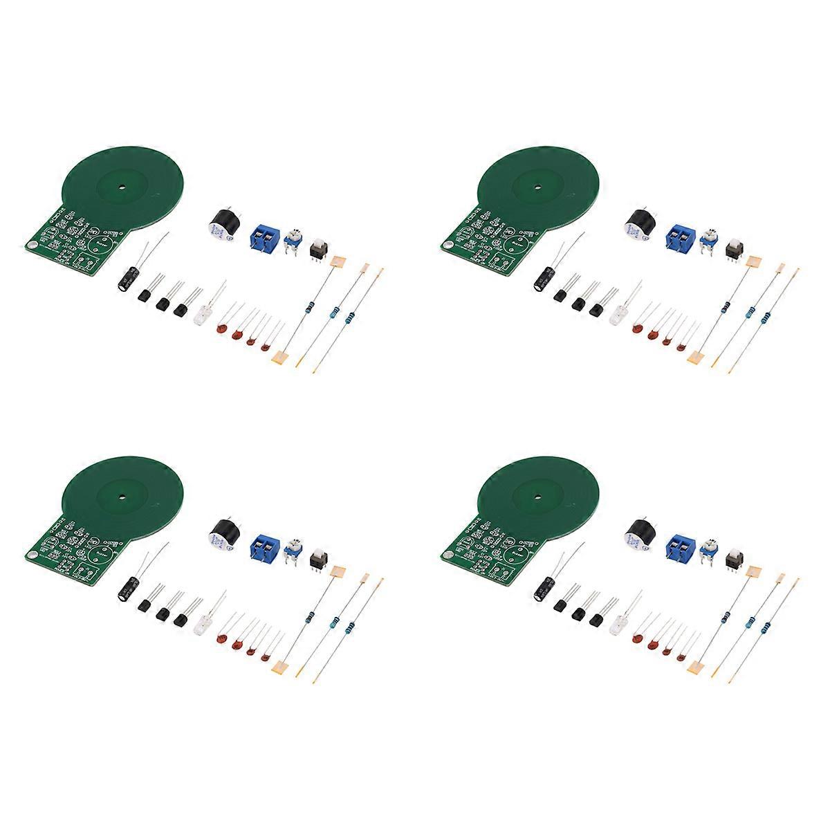 4X Less Than 60mm Simple Metal Detector,for Assemble Kit DIY Electronic Soldering Practice,for DC 3