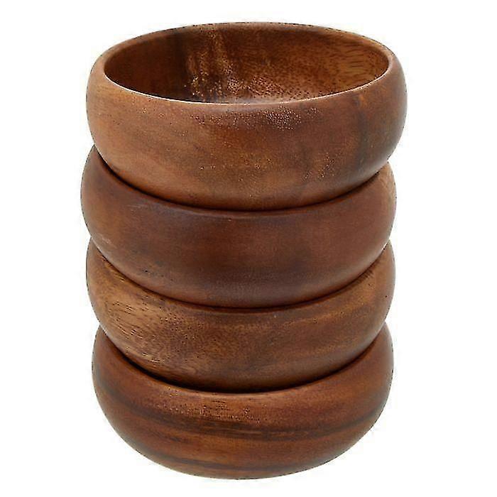 Kora Set of 4 Round Calabash Server 10X4 CM
