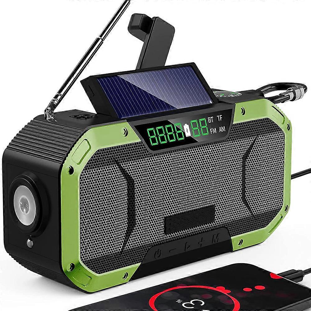 Ultimate Survival Radio, Emergency Weather Radio With Ultra Capacity Battery, Dual Solar Panels, Automatic Frequency Search, Advanced NOAA Weather