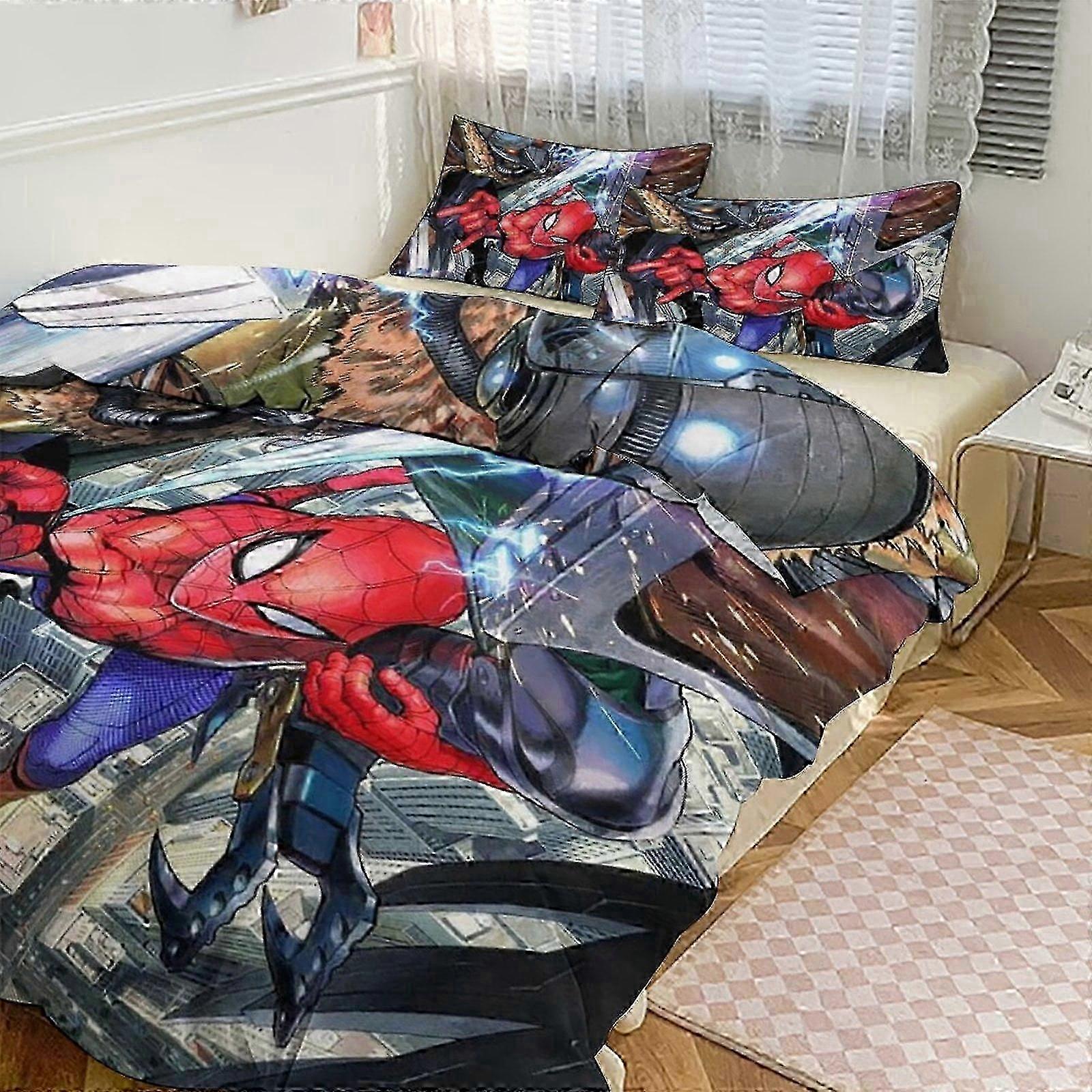 o1637 Lençóis Spidean Bedding Se para Crianças Homens Mulheres Twin Size3s Capa de Edredom e Fronhas- (1 Capa de Edredom e 2 Fronhas) Lençóis fg