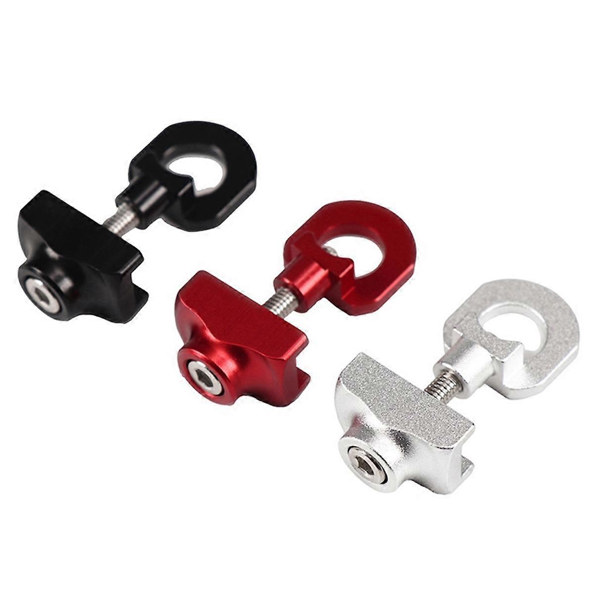 Aluminum Alloy Chain Regulator for Folding Bicycle Chain Tightener is Suitable for Folding Bicycle Zipper. Black