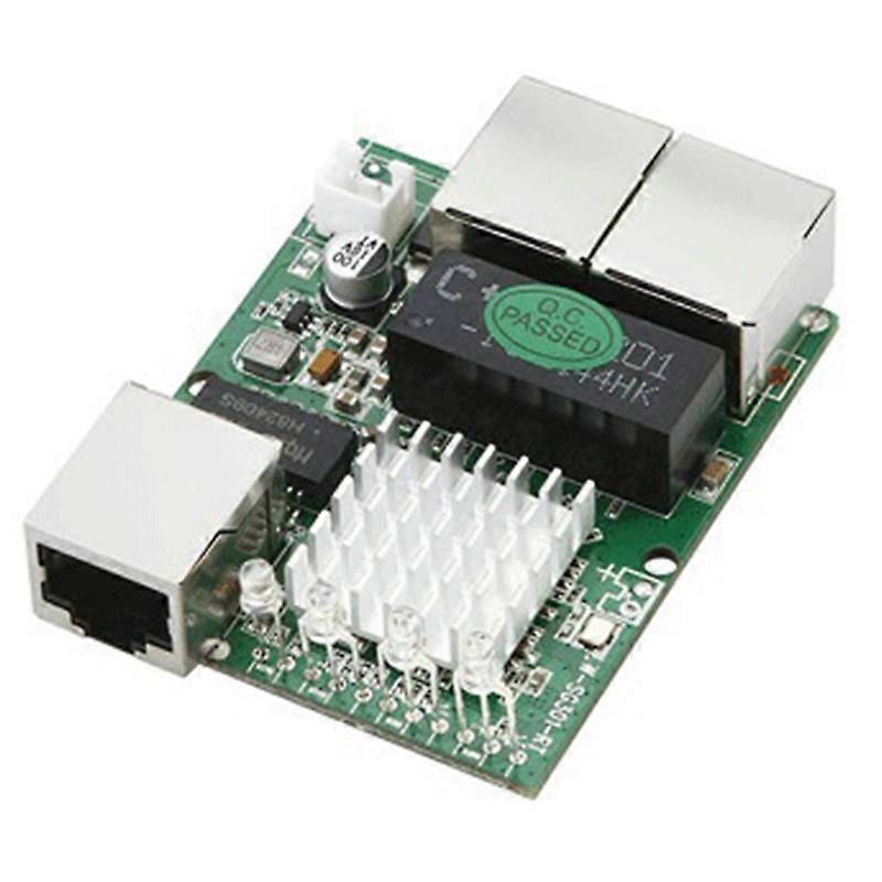 Industrial-Grade Min Three-Port 1000M Gigabit RJ45 Standard Port Network Switch Module 5V-12V Powere