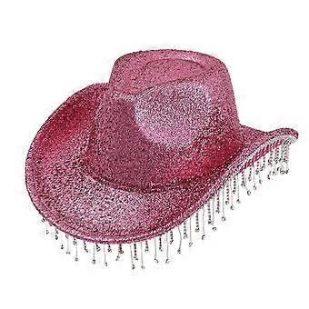 Breiter Rand Hut Sonnencreme Jeans Hut Kostüm Hut Elegant Stilvoller Erwachsenenhut Geeignet für verschiedene Anlässe Silber