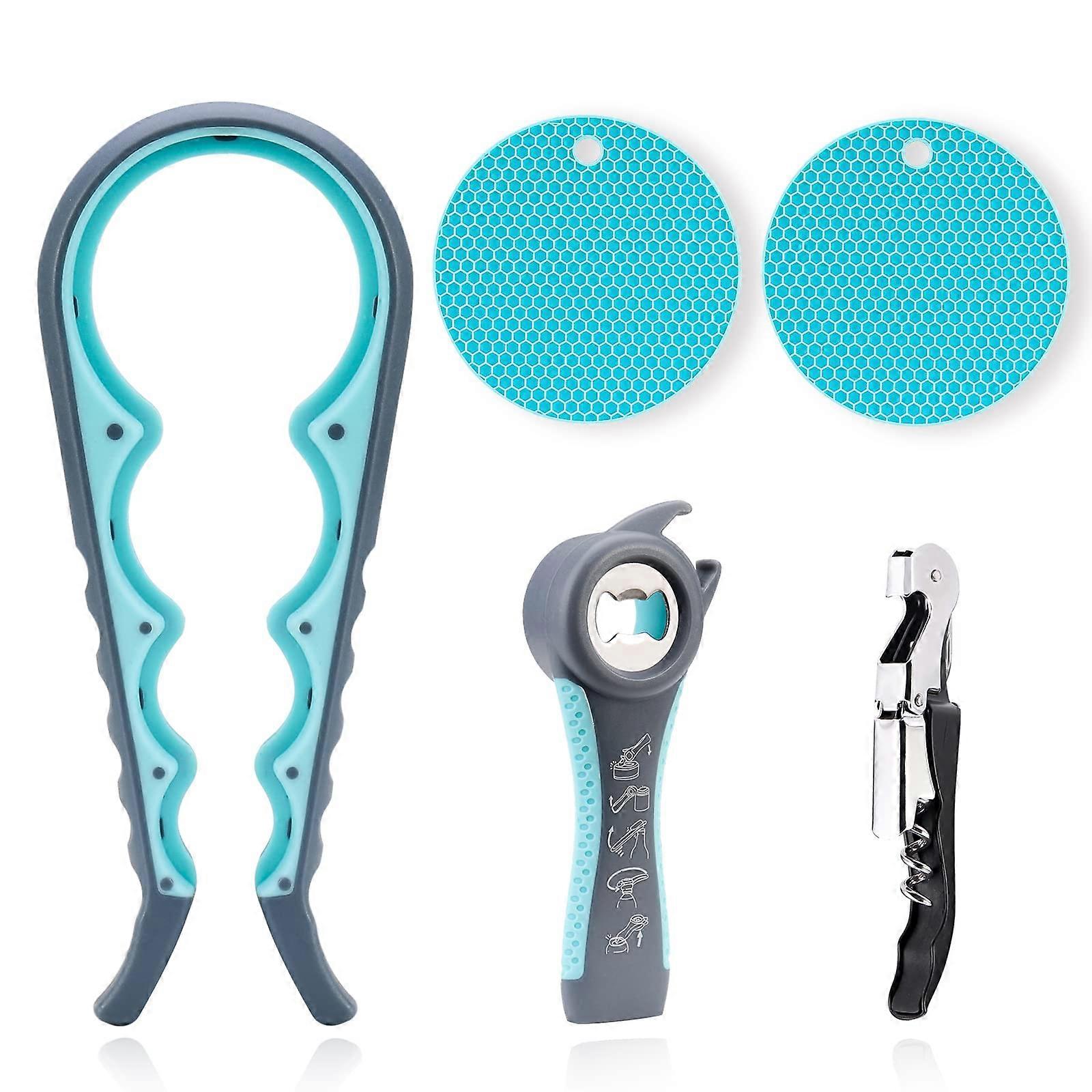 Jar Opener for the Elderly with Arthritis - Rubber Grip Bottle Opener for Arthritic Hands, Ergonomic Design, Easy to Use