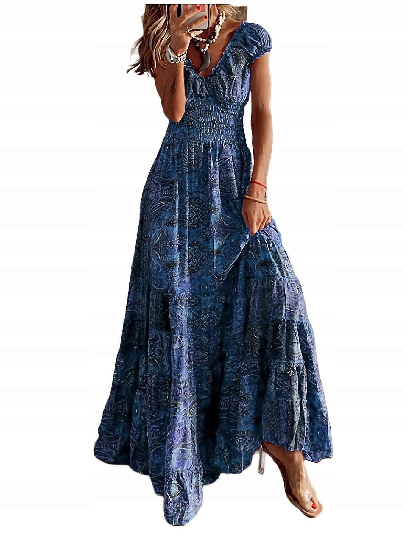 Lässiges Boho-Maxikleid Größe XL
