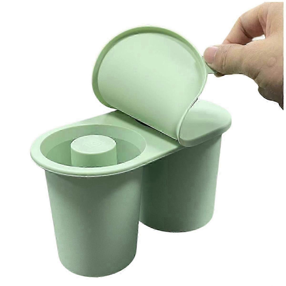 Silicone Ice Square Tray for 2 Hollow Cylinder Ice Cubes 30-40 Oz Reusable Drink Mold