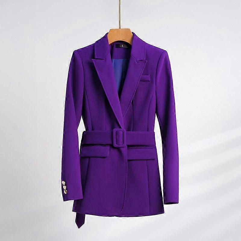 Purple Printed Chiffon Straight Suit Set With Trousers