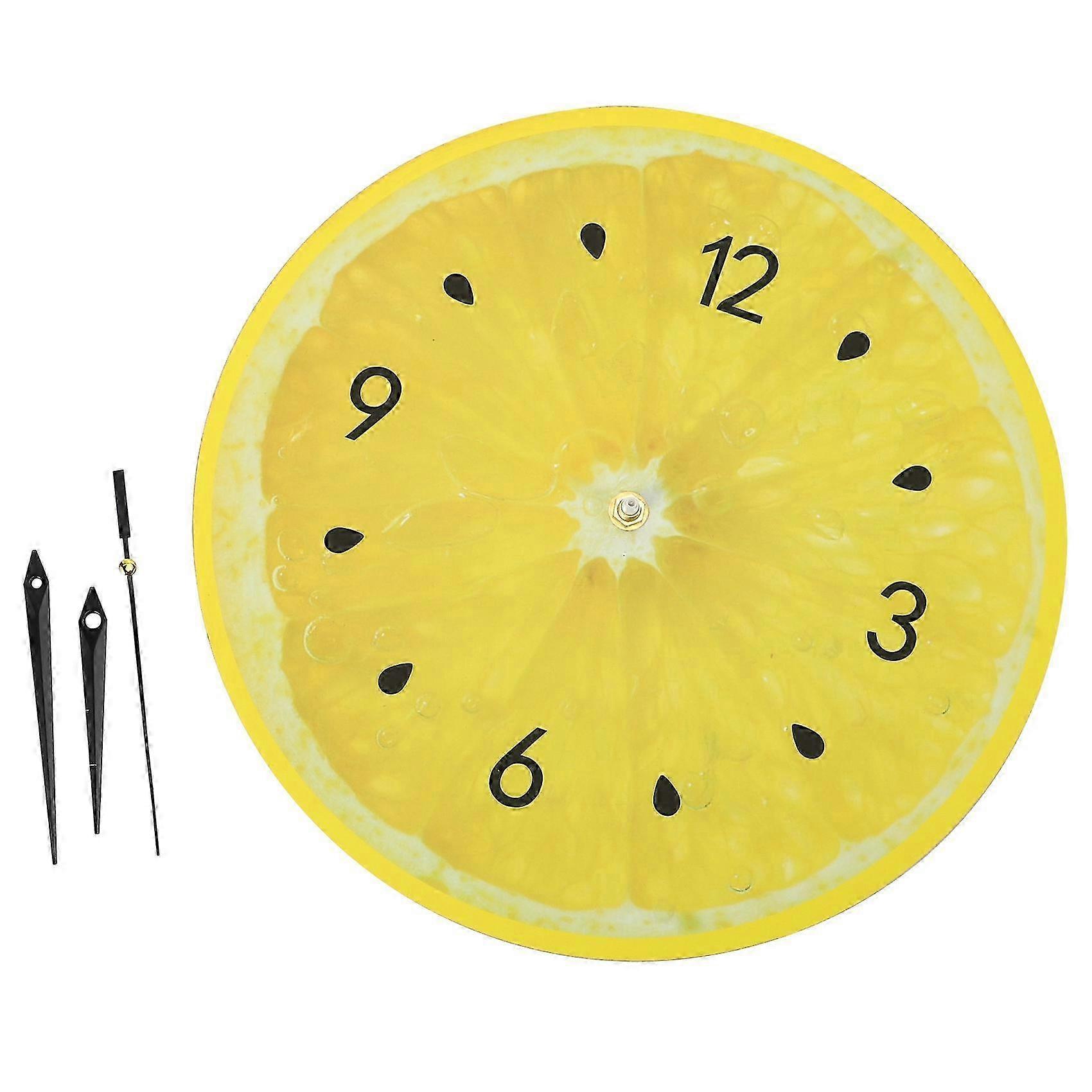 Lemon Fruit Wall Clock Home Decor