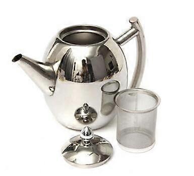 Large Stainless Steel Tea Kettle 1L Capacity for Home Use, Durable Design, Whistle Function, Easy Pour Spout
