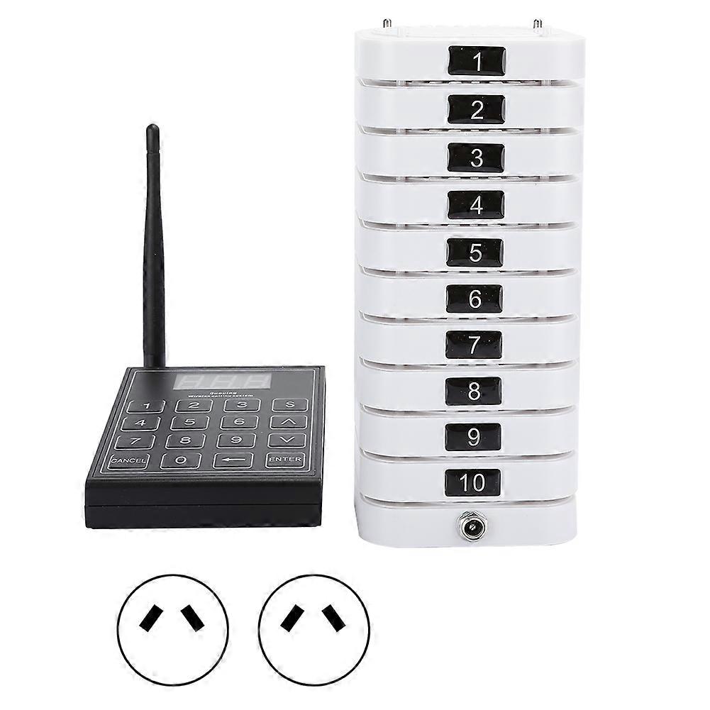 Pager Meal Puller Queue Wireless Calling System Receiver for Restaurant SU-669-S 110-240V