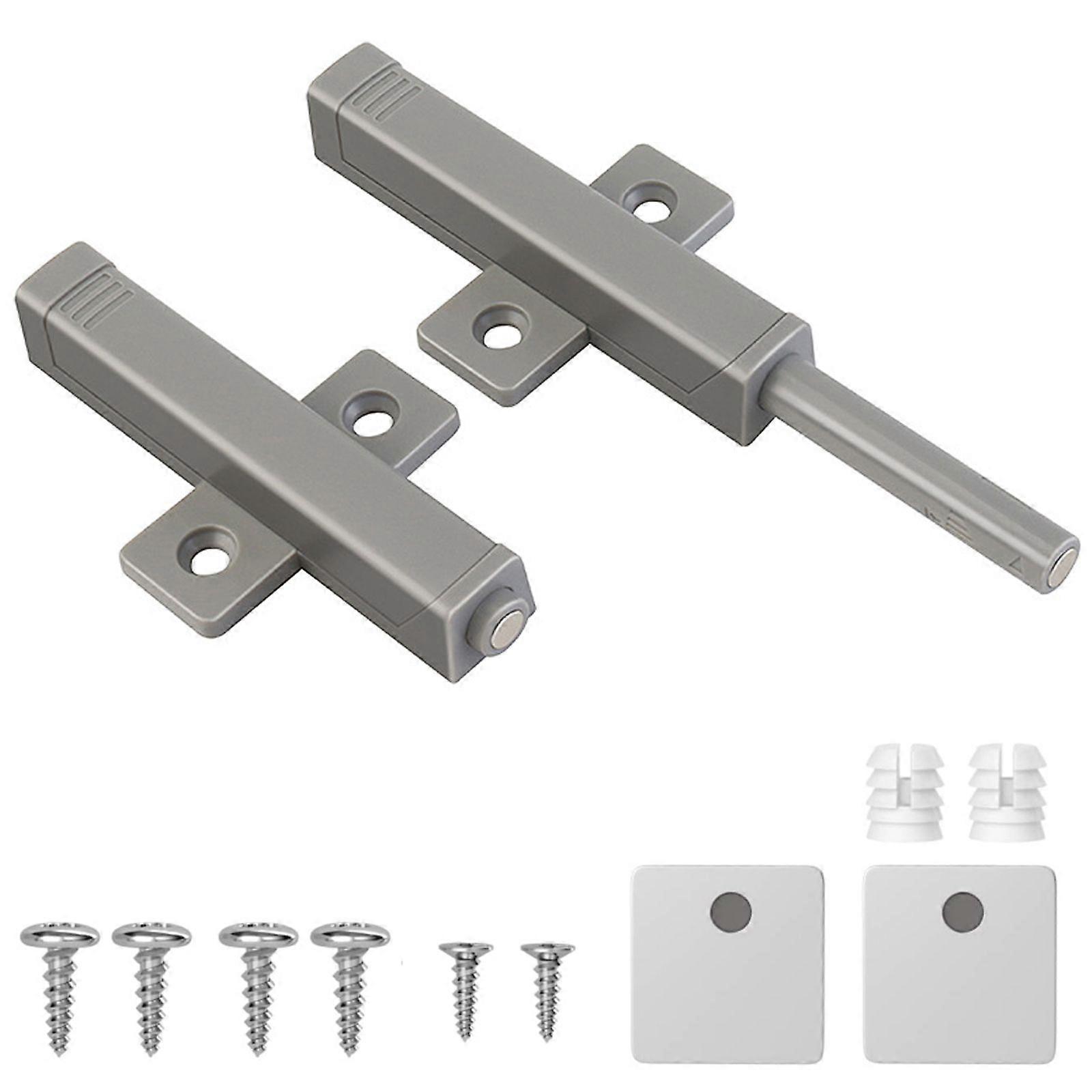 2pcs Press type cabinet door rebound device - gray