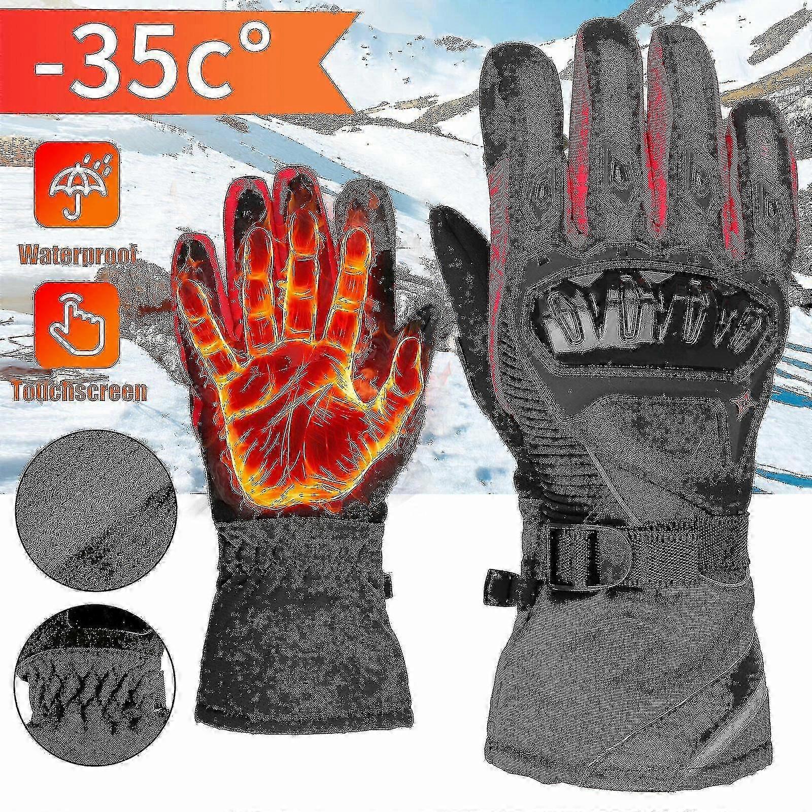Podgrzewane rękawice do zimowego motocykla motocyklowego - Stay Warm and Safe-2025-ss