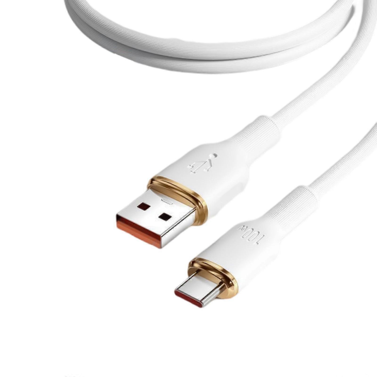 1/1.5/2m Mobile Phone Fast Charging Data Sync Cable Type-C Charging Cable 100W for Phone Tablet Data Charging Cord  White