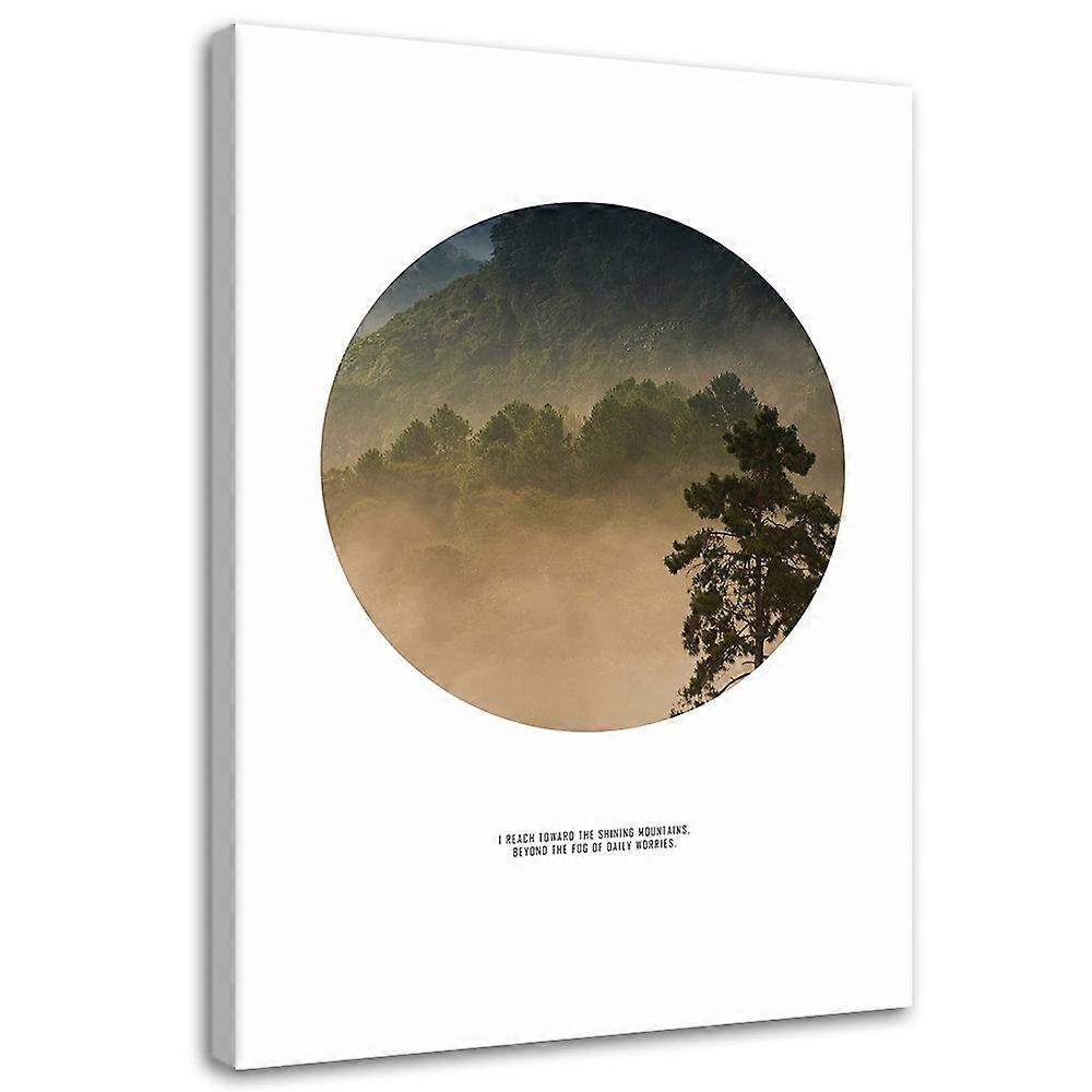 Impression sur toile, Forêt en cercle - 70x100