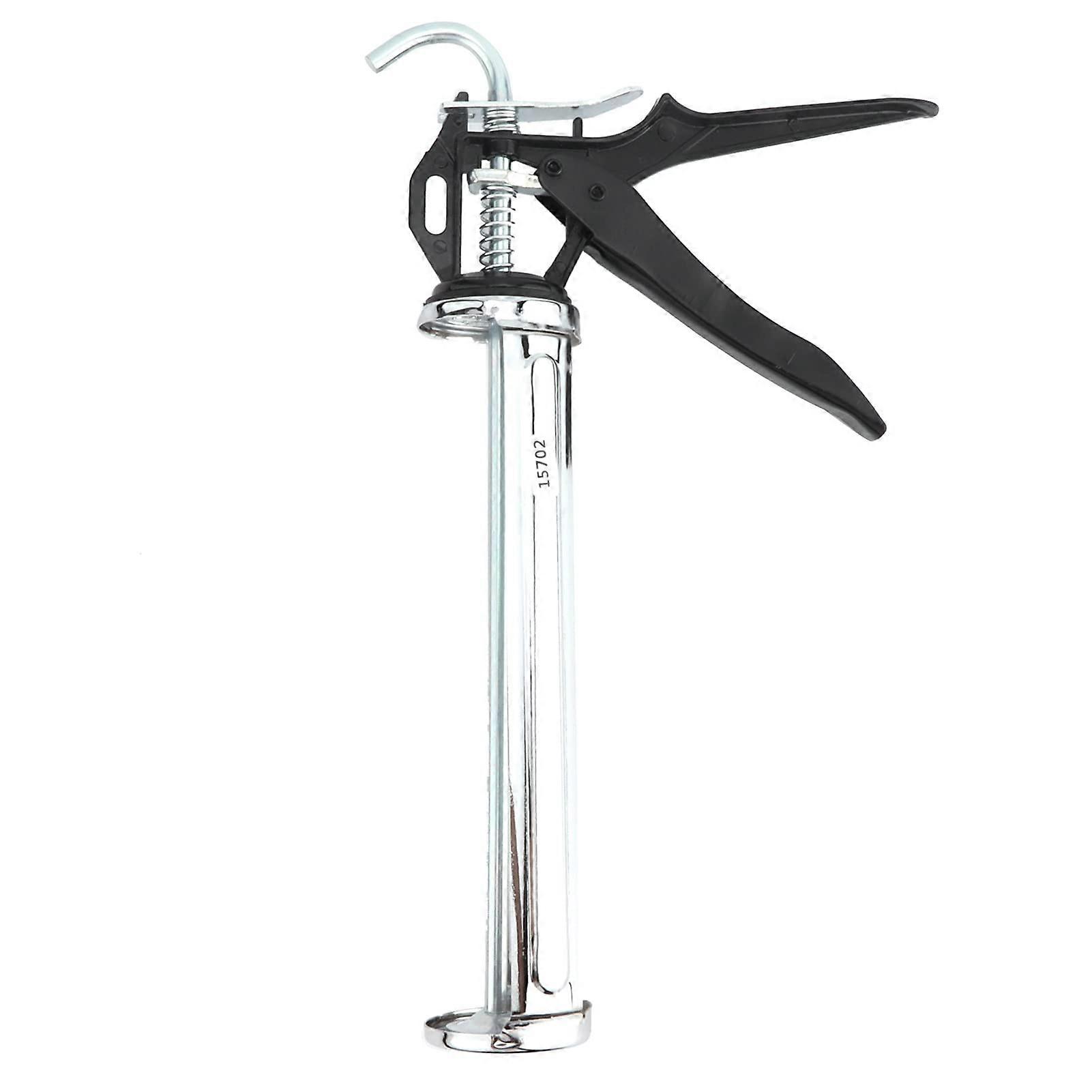 Caulking Gun Stainless Steel Heavy-Duty Revolving Frame with Pressure Handle for Sealing Doors and Windows