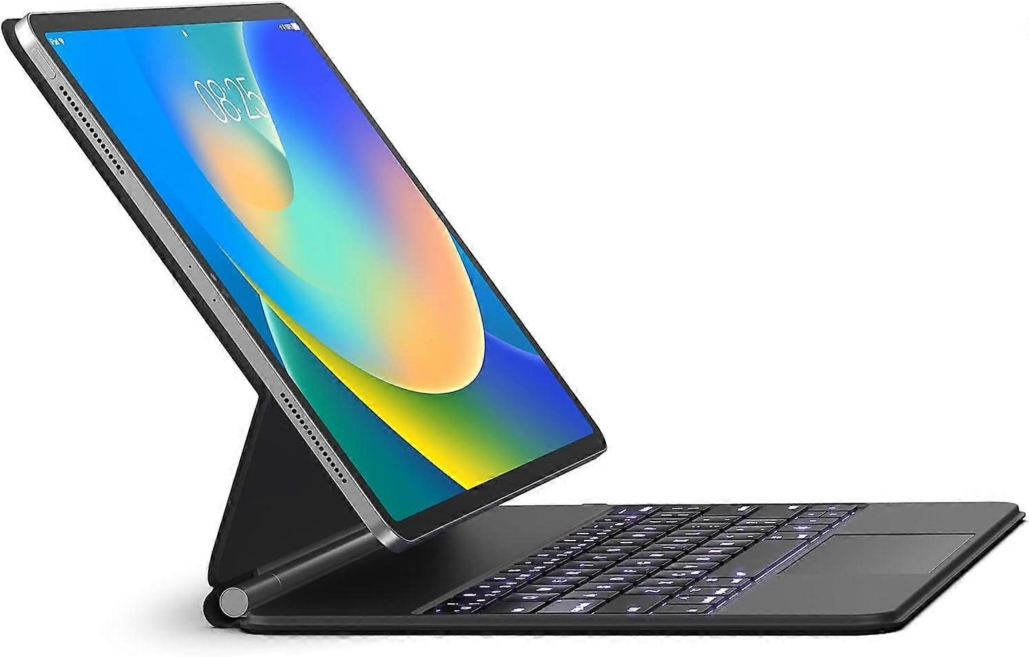 Keyboard Case for iPad Pro 12.9 Inch 2022-2024, Air 13 with Touch Keyboard, Compatible with 3rd-6th Generation Models