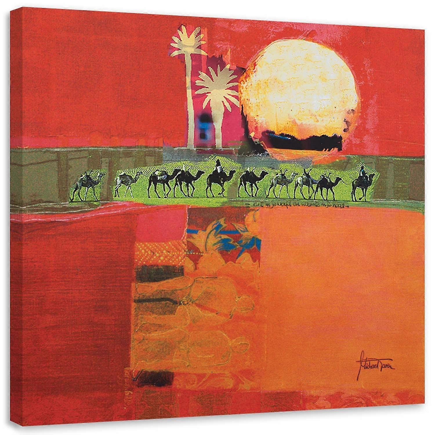 Lienzo Expedición en camello egipcio - 30x30