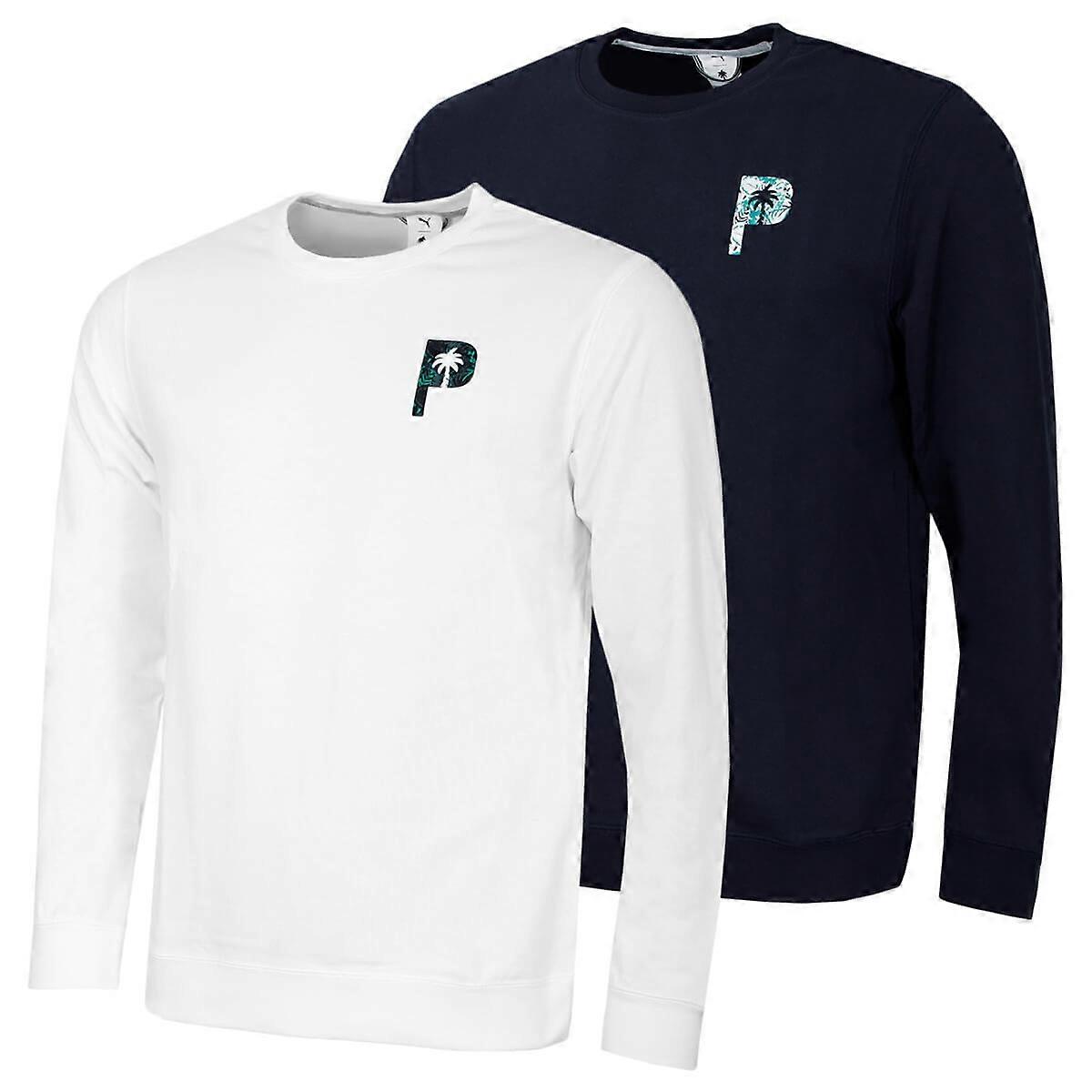 Puma X PTC Męski miękki sweter z okrągłym dekoltem Glitch Graphic