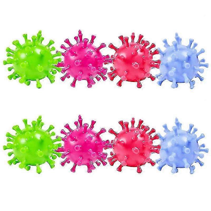 8-Piece TPR Decompression Stress Relief Ball Set - Fun, Strange, and Interactive Toys