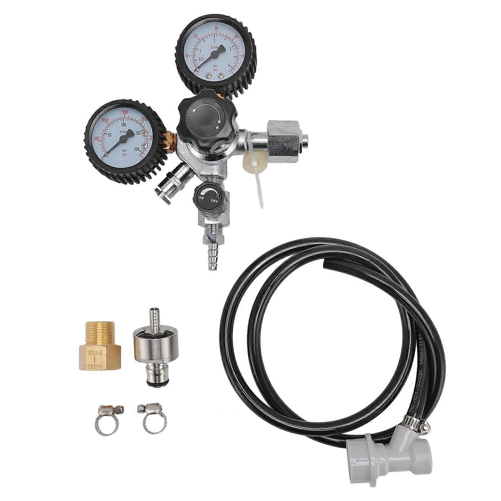 CO2 Regulator W21.8 CO2 Keg Pressure Regulator Leakproof Draft Beer Regulator for Home Brewing