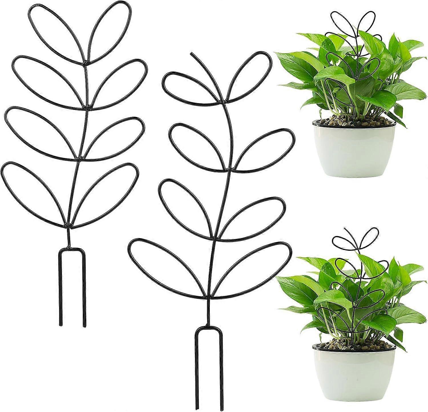 Set of 2 Potted Plants Trellis for Plants, Small Practical Metal Trellis Support for Garden Plants Mini Trellis for Indoor Plants for Climbing Plants