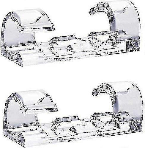 60 Transparent Cable Clamps, Sturdy, Self-adhesive Cable Holder, Durable Bracket