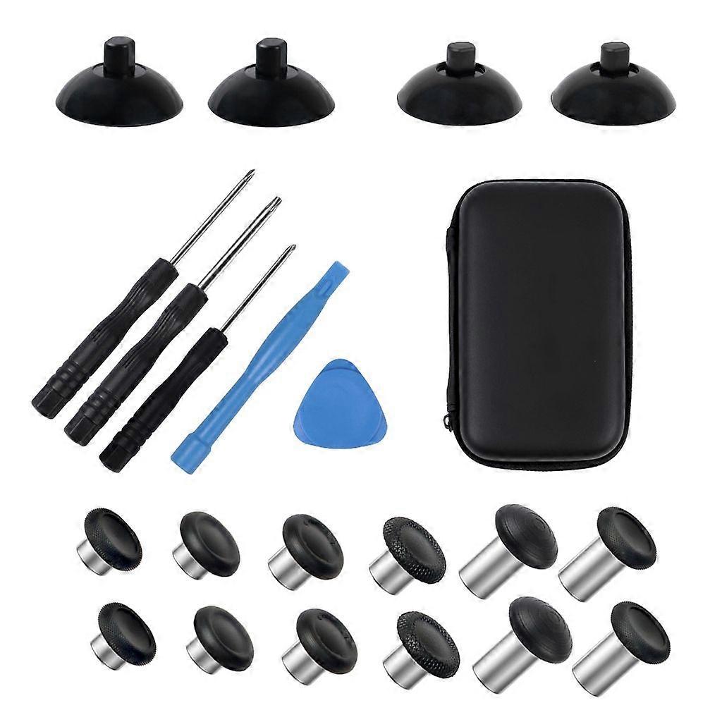  Thumb Sticks Analog with Prying Tool Screwdriver Replacement Thumbstick Grip