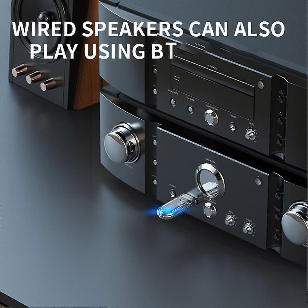 5.3 USB Bluetooth Adapter Computer Wireless Bluetooth Transmitter Receiver Audio Bluetooth Receiver Connector for Car Compu W9C0