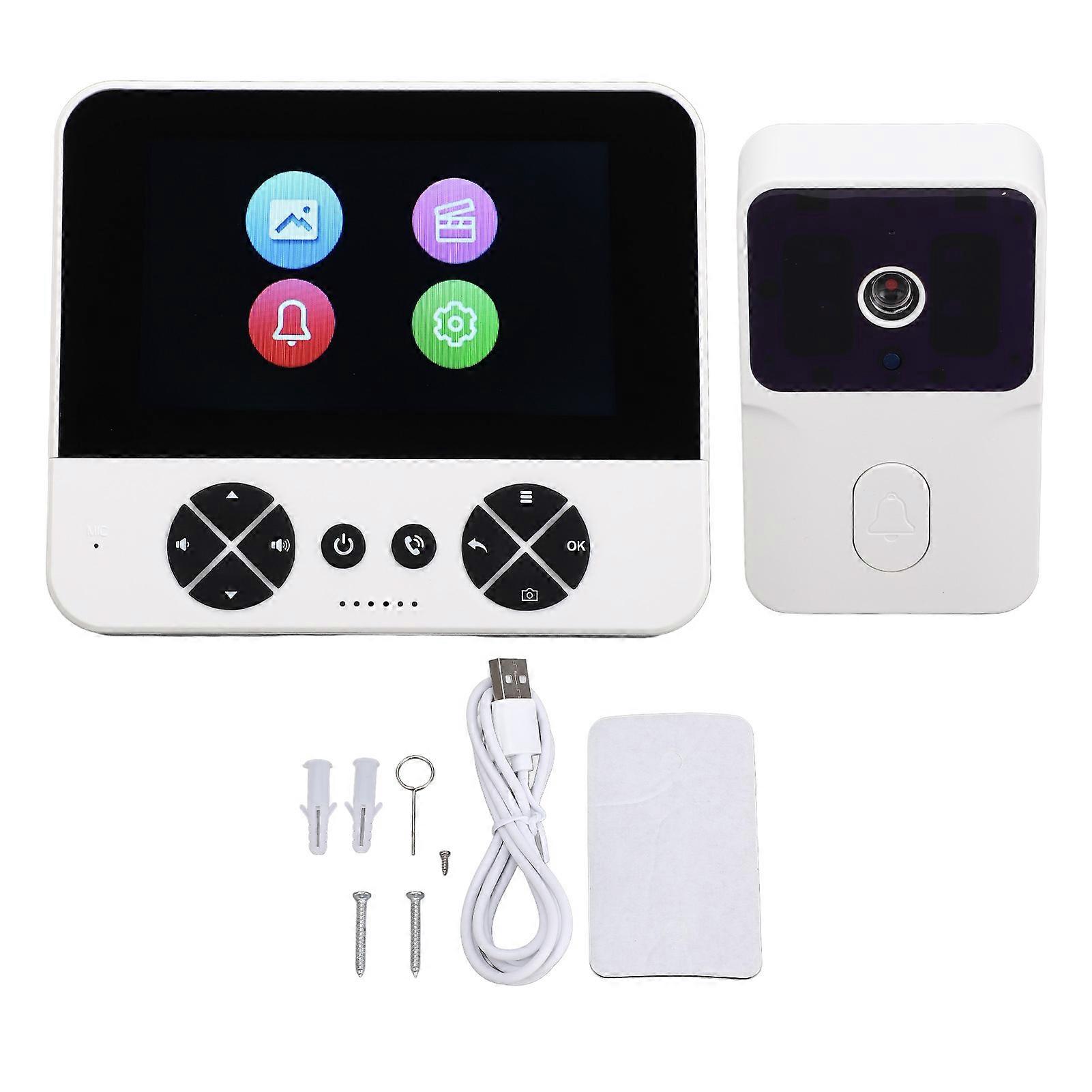 Smart Wireless Video Doorbell System - Easy Setup, Two-Way Intercom, Night Vision
