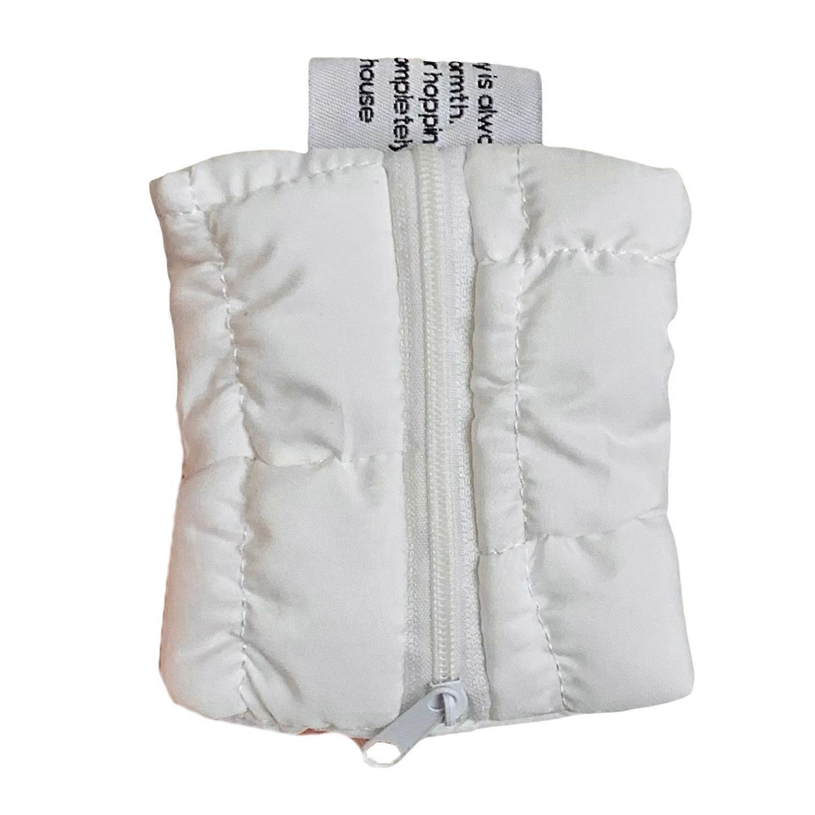 Soft Earphone And Coin Purse For Easy Access Lipstick Storage Bag Change Pocket For Adults Seeking Functiona and Styles White