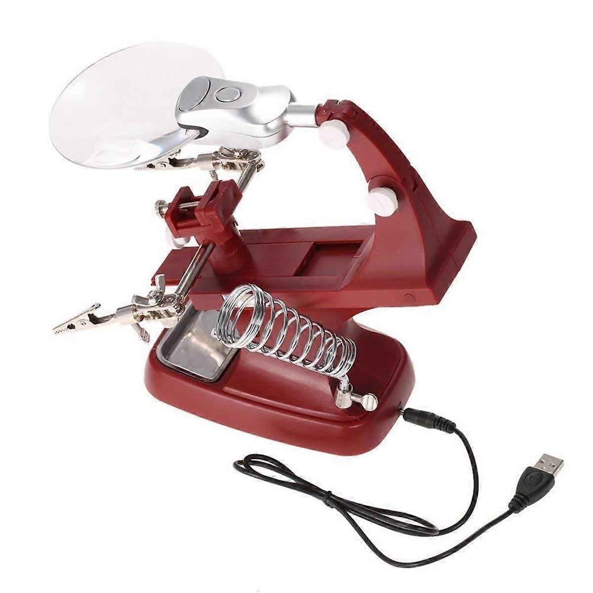 Essential Tool - 3X/4.5X LED Soldering Iron Magnifying Glass