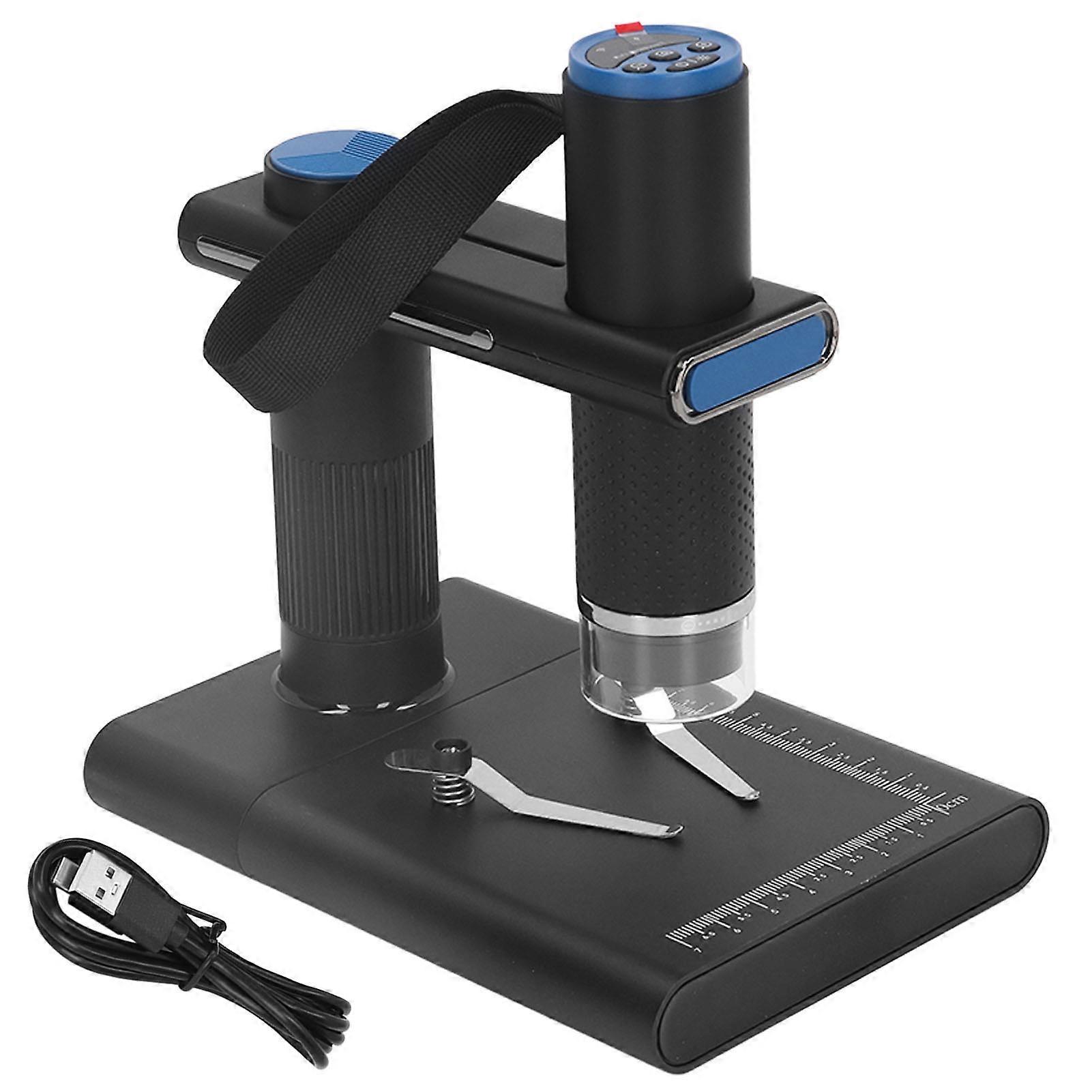 WiFi Digital Microscope with Stand 2MP Portable Mobile Phone Microscope Camera Built in Battery