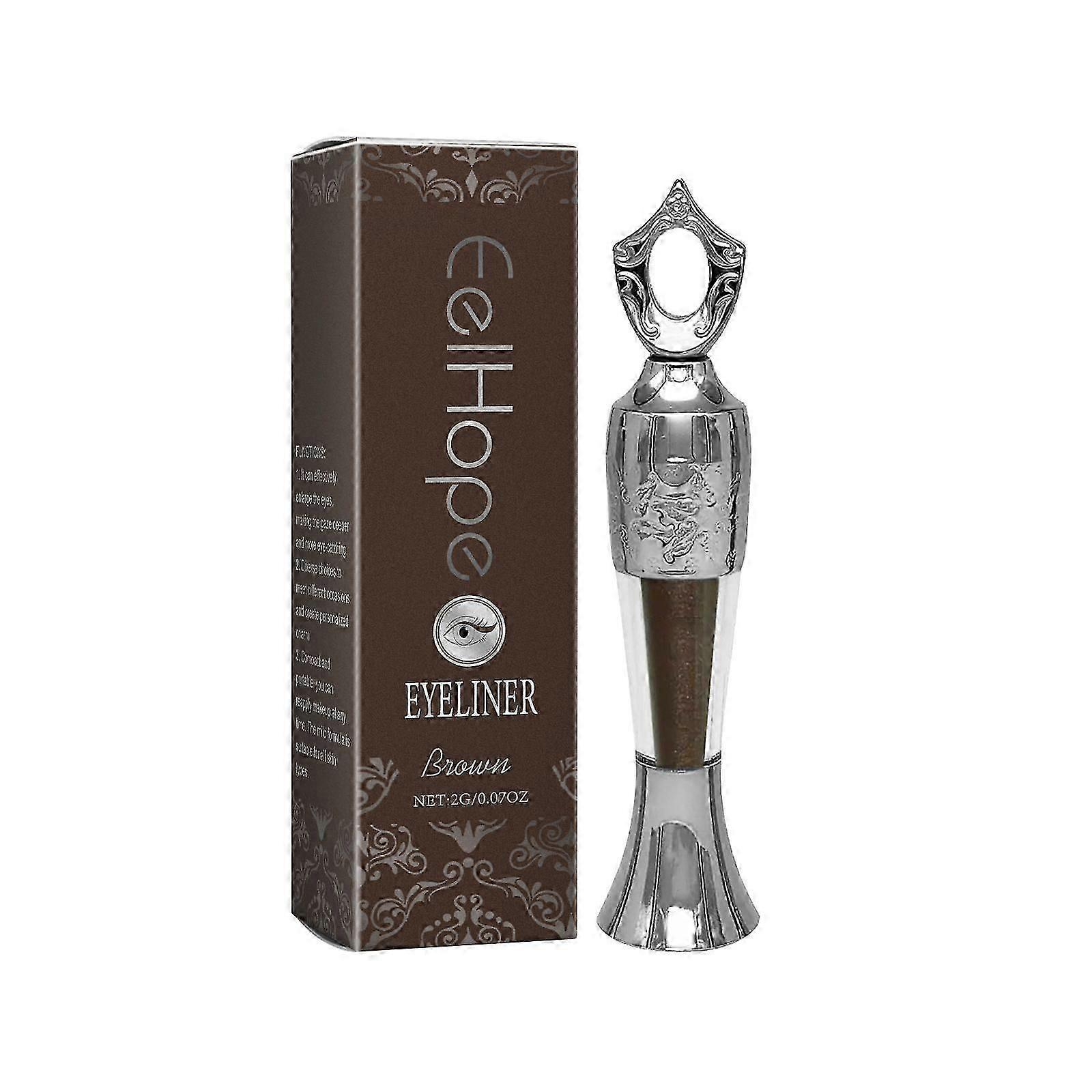Eelhope Brown Eyeliner Easy To Color Eyeliner Makeup Effect Daily Not Easy To Makeup Eye Makeup Eyeliner