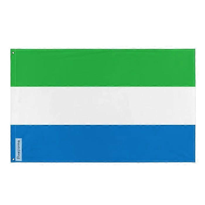 Sierra Leone Flag – 120 x 180 cm – Polyester – Iron Eyelets – Durable