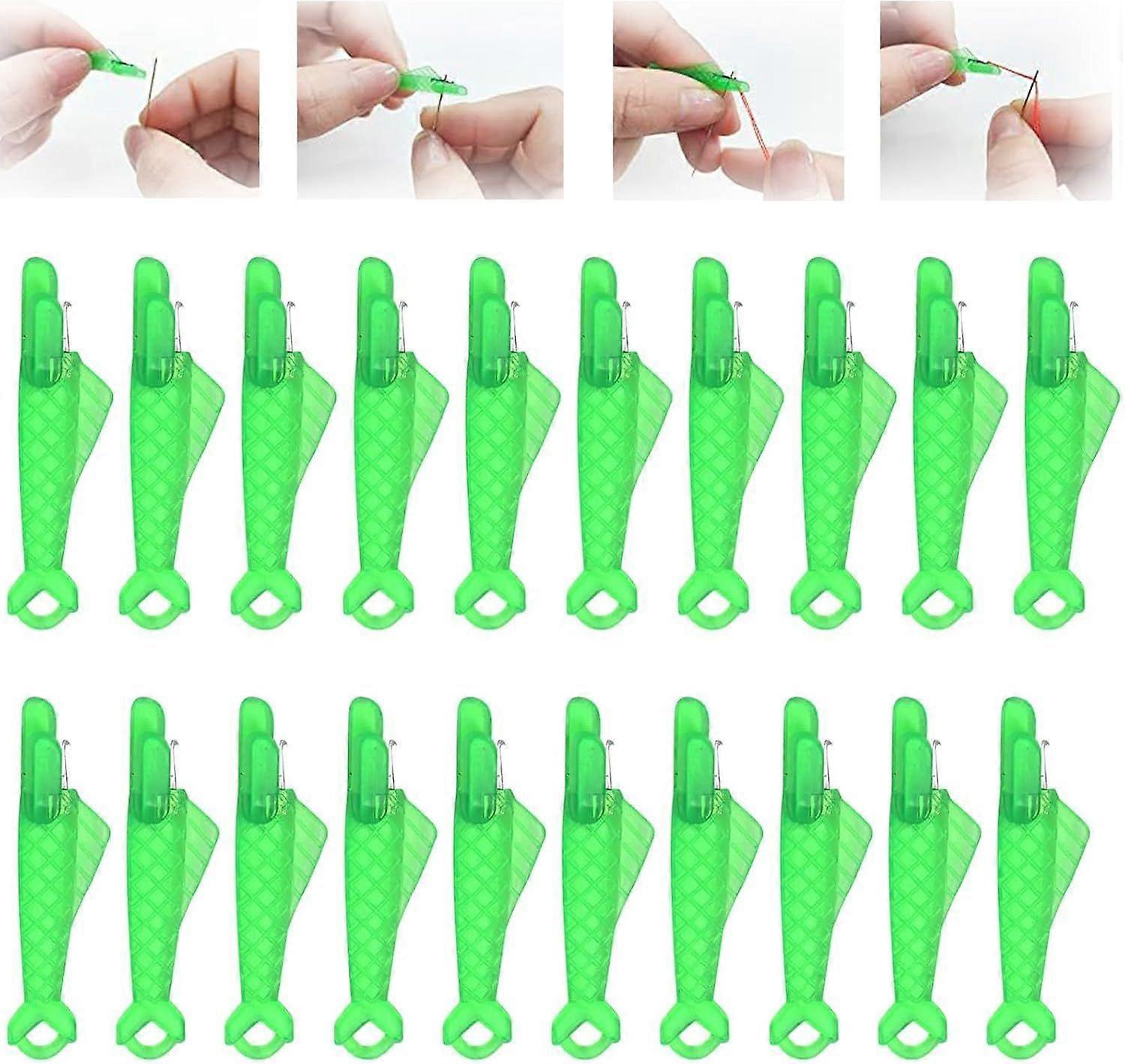 Fish Mouth Sewing Machine Needle Threader, 2024 Upgrade Quick Sewing Machine Loop Easy Sel