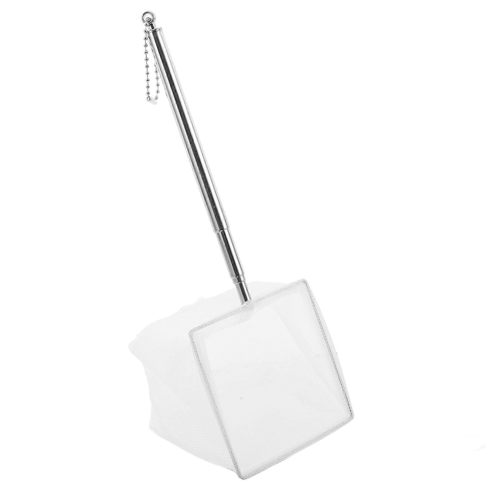 Retractable Long Net Fishing Net with Stainless Steel Telescoping Pole Handle for Men Pool Leaf Rake Extends to 15 7 Inch