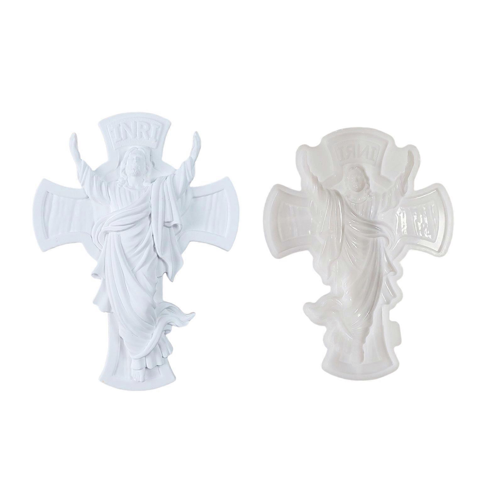 Flexible 3D Silicone Christ Mould for Creative Candle and Soap Projects Crafting Ornament Easy to Use and Clean